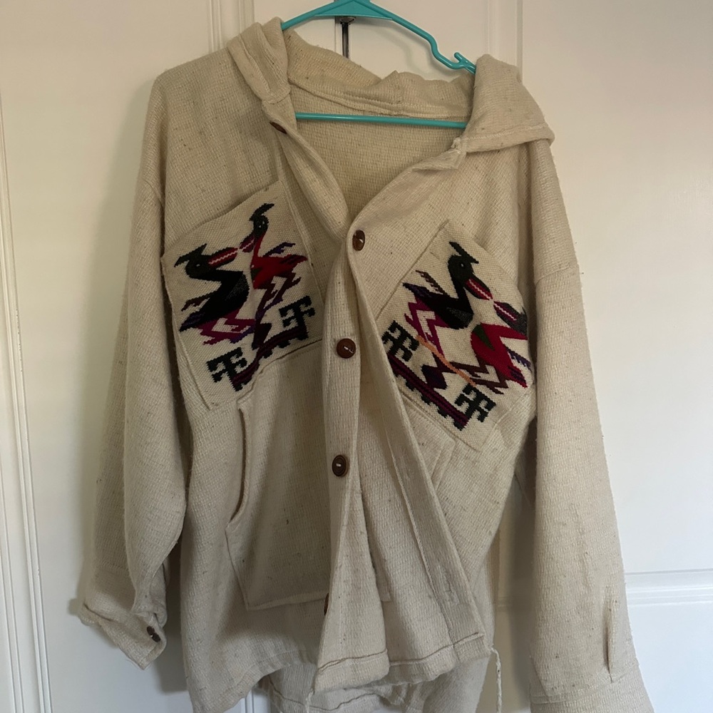 Vintage 1970s Chimayo Aztec embroidered jacket